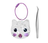 Pocoiau Llavero De Cenotafio Genuino para Mascotas con Clip Metal Contenedor Artefacto Transparente La Conservación del Cabello Llavero Cenotafio Pérdida Mascotas Regalo
