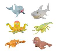 Pocoiau Modelo Realista De Animal Ballena para Exhibiciones Científicas Y Aulas Modelo Langosta Exhibición Y Colección Figuritas Animales En Océano para Niños