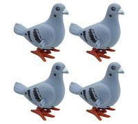 Pocoiau Palomas Realistas Juguete De Cuerda Pájaro Mecánico para Niños Mejora La Interacción Entre E Hijos Y La Actividad Familiar 4 Uds. Juguete Educativo para Pájaros