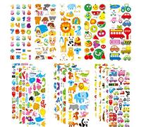 Pocoiau Pegatina Hinchada Impermeable 3D para Decoración De Habitación Pegatinas Personalizadas para Álbum De Recortes Autoadhesivas para Pegar Recuerdos para Niñas Pegatina para Ordenador Portátil