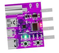 Pocoiau Placa adaptadora de cargadores rápidos tipo C PD3 1 con función eléctrica, fácil de usar para cargadores de 140 W que prueban el medidor de potencia en tiempo real