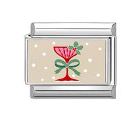 Pocoiau Pulsera Multifuncional Herramienta De Enlace Banda Textura Acero Inoxidable Conexión Modular Navideña Pulsera para Joyería Acero Inoxidable Festivo Rojo