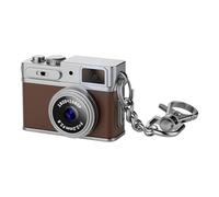 Pocoiau Retro Tiny Camera Keychain 130 Degree Wide Angles 1080P Video Recorder with Keychain Clip for Students Adults Kids Digital Camera