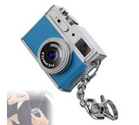 Pocoiau Retro Tiny Camera Keychain 130 Degree Wide Angles 1080P Video Recorder with Keychain Clip for Students Adults Kids Digital Camera
