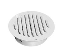 Pocoiau Round Ducting Air Ventilation Covers Wall Vent Covers Stainless Steel Outlet Vent with Builted-in Meshes Easy to Install Ventilation Cover