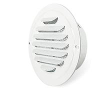 Pocoiau Round Ducting Air Ventilation Covers Wall Vent Covers Stainless Steel Outlet Vent with Builted-in Meshes Easy to Install Ventilation Cover