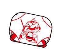 Pocoiau Simple Assemble - Objetivo de práctica de hockey sobre hielo que resalta el plan de portero para ejercicios precisos y almacenamiento de flexión, portero de hockey con un patrón de portero