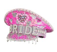 Pocoiau Sombrero de la Marina Nocturna Actuaciones Escenario Militares Lentejuelas Marineros para Celebraciones Nocturnas, Boda Celebración Sombrero