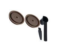 Pocoiau Tapas De Silicona Recargables Tapas Reutilizables para Cápsulas De Café Reemplazo De Cápsulas Recargables Ergonómicas 2 Uds.