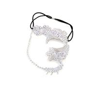 Pocoiau Versátiles diamantes de imitación plateados a juego con varios atuendos, eleva los estilos para reuniones de eventos sociales y bailes