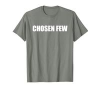 Pocos elegidos Camiseta, Hombre, Verde Militar Jaspeado, S