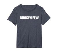 Pocos elegidos Camiseta, Mujer Tallas Grandes, Azul Jaspeado, 3XL Grande