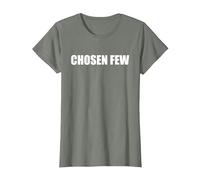 Pocos elegidos Camiseta, Mujer, Verde Militar Jaspeado, S
