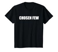 Pocos elegidos Camiseta, Niños, Negro, 8 años