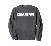 Pocos elegidos Sudadera, Unisex para Adultos, Jaspeado Oscuro, L