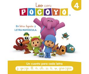 Pocoyó. Lectoescritura - Leo con Pocoyó. Un cuento para cada letra: j, ge/gi, ll, ñ, ch, x, k, w, güe/güi: En letra ligada y LETRA MAYÚSCULA: 4 (Cuentos infantiles)