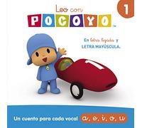Pocoyó. Lectoescritura - Leo con Pocoyó. Un cuento para cada vocal: a, e, i, o, u: En letra ligada y LETRA MAYÚSCULA: 1 (Cuentos infantiles)