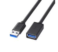 Pocxwa Cable de extensión USB 3.0, cable de 5 pies tipo A macho a hembra, transferencia de datos de alta velocidad de 5 Gbps, compatible con teclado, mouse, disco duro, gamepad, PlayStation, Xbox