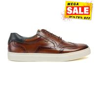Pod Dobbs Hombres Clásico Casual Diseñador Cuero Moda Brogues Tan