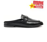 Pod Mila Mujeres Cuero Clásico Casual Diseñador Mule Negro