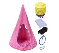 Pod Swing Seat with Cushion, MAX 150kg Comfortable, Adjustable Oxford Cloth | 53.15inchx39.37inch Adults Pod Swing Seat Hammock for Yard Garden Patio Balcony, Lawn, Bedroom