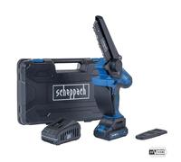 Podadora de 20V 153 mm bateria de 2,0Ah y cargador y estuche Scheppach