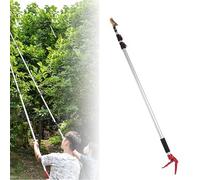 Podadora de árboles de largo alcance para jardín, recolector de frutas con mango flexible, tijeras de podar de jardín de mango largo para ramas de árboles, podar ramas, ideal para recoger frutas
