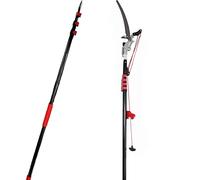 Podadora de barra de árbol extensible, cortadora de árbol telescópica profesional cortadora de sierra de barra de corte cortador de varilla de largo alcance, 2 en 1 herramienta de jardín extensible