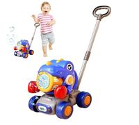 Podadora De Césped para Burbujas,Juguetes de Jardín para Empujar para Niños | Soplador De Juego De Entretenimiento De Dinosaurio para Preescolares Niño Y Niña Edad 3+ Hogar Tiempo De Juego Y Escuela