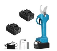 Podadora eléctrica sin escobillas de 25 mm, 2 velocidades, inalámbrica, de mano, Compatible With huertos, arbustos, ramas de árboles, compatible con batería de 18 V.(One big battery)