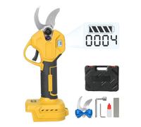Podadora inalámbrica compatible DeWalt 18V - Tijeras de podar eléctricas de jardín profesional, tijeras eléctricas sin escobillas de 30 mm con pantalla LCD (batería no incluida)