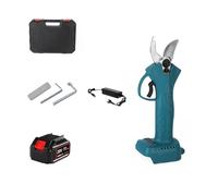 Podadora inalámbrica de 4 engranajes sin escobillas, cortador eléctrico de ramas de árboles for podar bonsái y árboles frutales,Serie profesional(One big battery)