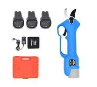 Podadora inalámbrica de iones litio, tijeras eléctricas eficientes for bonsái, ramas árboles, herramientas jardín, SC-8603, 16,8 V,Serie profesional(Three Batteries)