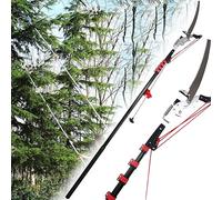 Podadora telescópica, podadora extensible para podar jardín, 4 m | Cortador de ramas telescópico con altura extensible para podar árboles sin esfuerzo y recortar ramas