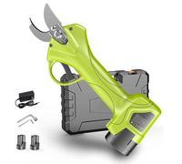 Podadoras eléctricas, diámetro de corte de 1 pulgada, con 2 baterías de 2,5 Ah, inalámbricas e impermeables, podadoras de ramas, flores y arbustos