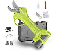 Podadoras eléctricas, inalámbricas e impermeables, diámetro de corte de 1 pulgada, con 2 baterías de 2,5 Ah, podadoras de ramas, flores y arbustos