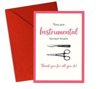 Podagree (5.3 x 8 pulgadas) You Are Instrumental to Our Team Medical & Healthcare Worker Apreciation Card, Nurse, Doctor, Healthcare Staff, Gratitud, Medical Humor, Teamwork, Staff Recognition