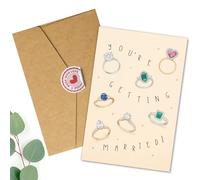 Podagree Regalos de boda para parejas 2026 - Divertida tarjeta de boda para novia y novio, regalos de recién casados para parejas - Regalo significativo de amigos y familiares - Estás comprometido