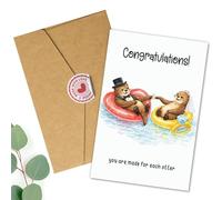 Podagree Regalos de boda para parejas 2026 - Divertida tarjeta de boda para novia y novio, regalos de recién casados para parejas - Regalo significativo de amigos y familiares - Estás comprometido