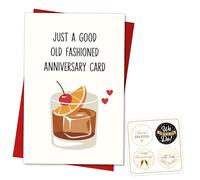 Podagree Tarjeta de felicitación romántica de aniversario, regalo para marido, esposa, pareja, novio, novia, ocasión especial, amor, romance, celebración de relación, mensaje de aniversario sincero