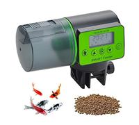 Podazz Alimentador Automático para Acuario de Peces, a Prueba de Humedad, Con Temporizador - Dispensador de Alimentos para Días Festivos y Fines de Semana - Verde Claro