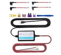 Podazz Dash CAM Hardwire Kit, Puerto Mini USB y Micro USB Cable extendido de 10.5 pies con Fusible LP Mini/Mini/ATO/Micro2, Entrada de 12-24 V, Salida de 5 V para Dash CAM GPS Sat-Nav