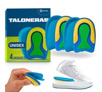 Podcase - Pack de 4 Taloneras para Zapatos - Plantillas de Silicona para Hombre y Mujer - Plantilla de gel para talón - Unisex (Verde, Talla L (41-47))