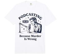 Podcasting Porque el Asesinato es un Crimen Verdadero Comfort Colors Adult Heavyweight T-Shirt