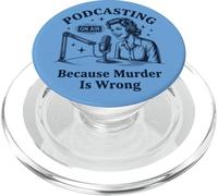 Podcasting Porque el Asesinato es un Crimen Verdadero PopSockets PopGrip para MagSafe