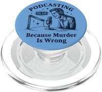 Podcasting Porque el Asesinato es un Crimen Verdadero PopSockets PopGrip para MagSafe