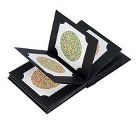 PODEC Libro De Prueba De Diferencia De Color De Ishihara, Herramienta De Evaluación del Daltonismo, Libro De Gráficos De Prueba Visual Completos De 38 Láminas, para Deficiencia De Color En Hospitales