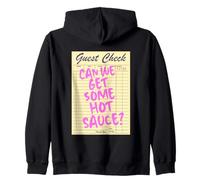 ¿Podemos conseguir un poco de salsa picante Check Theme Sudadera con Capucha