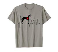 Podenco Canario Dog Heartbeat EKG Funny Dogs Lover & Owner Camiseta