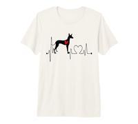 Podenco Canario Dog Heartbeat EKG Funny Dogs Lover & Owner Camiseta Premium